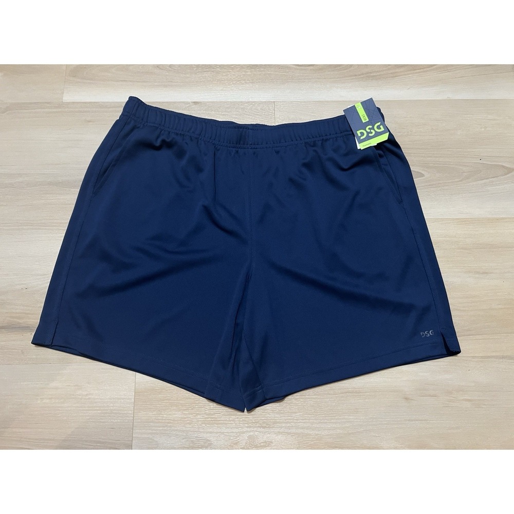 DSG Mens All Purpose Training Shorts 100% Polyester Size XL University Navy NWT